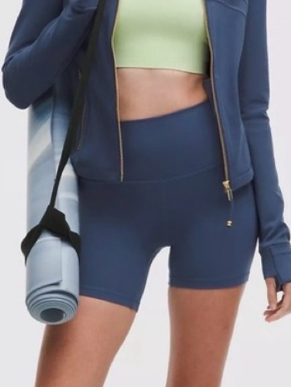 High-Waist Twill Women’s Performance Bike Shorts